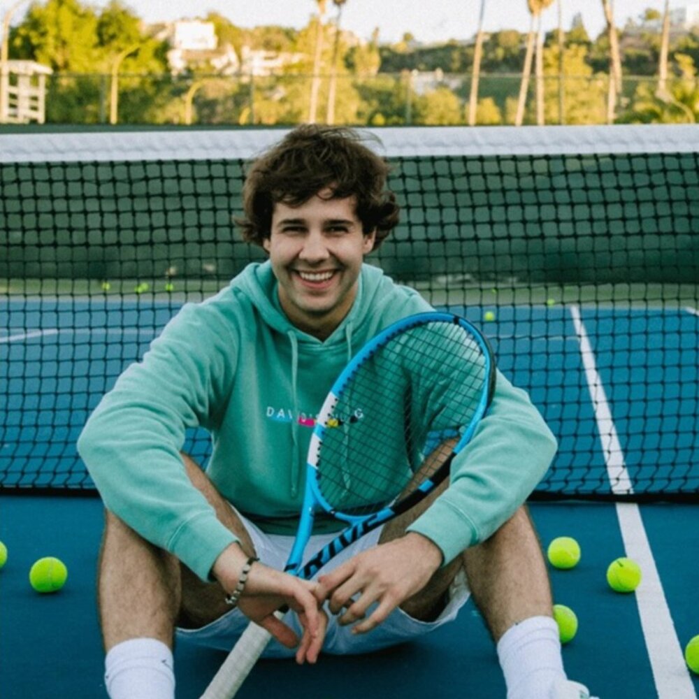 David Dobrik Sweatshirt in Blue Size S